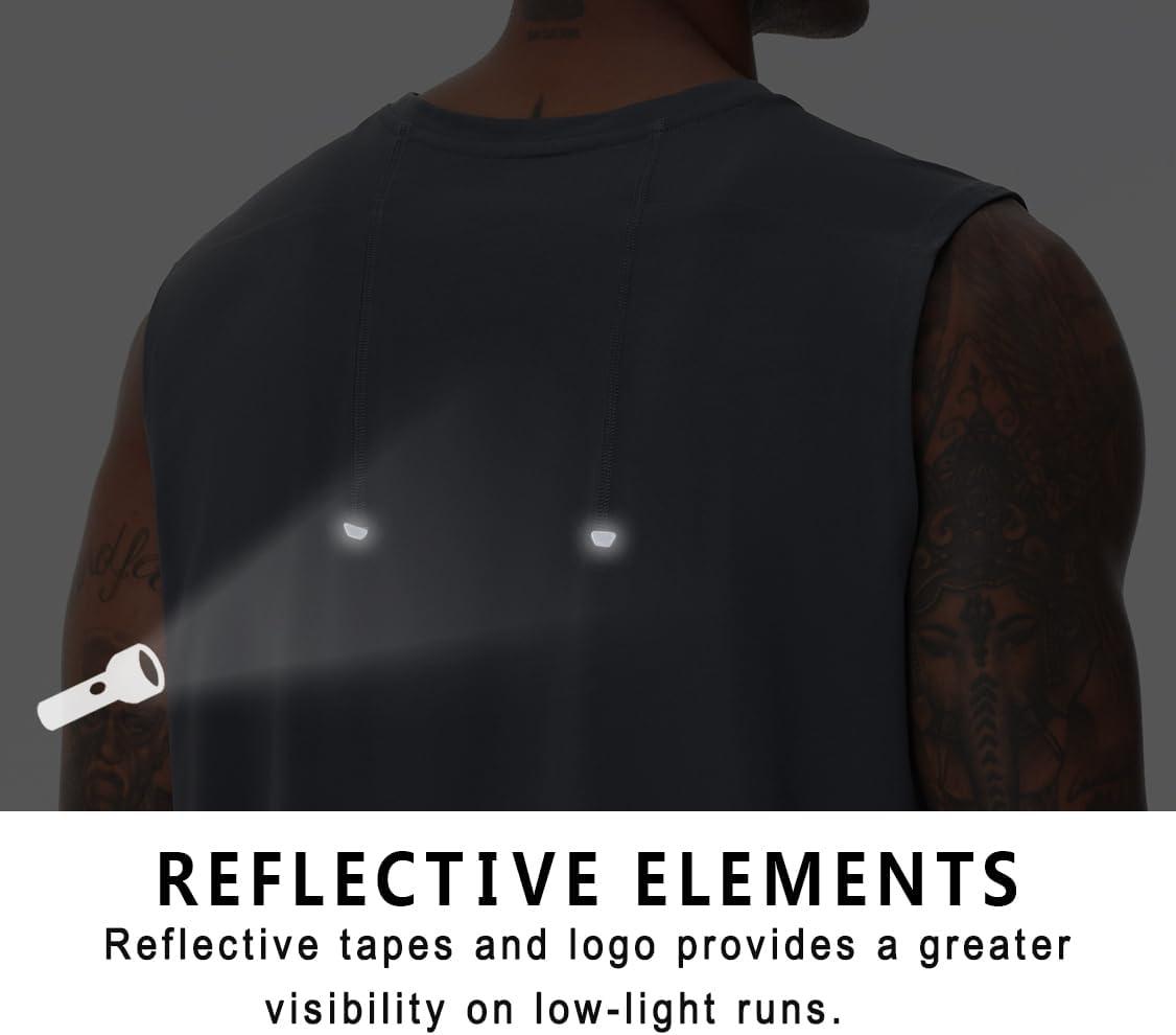 imageTHE GYM PEOPLE Mens Workout Tank Top UPF 50 Sleeveless Quick Dry Athletic Shirts Casual Running Muscle ShirtsDark Grey