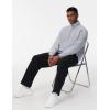imageTHE GYM PEOPLE Mens Baggy Fleece Workout Sweatpants with Pockets Drawstring Lounge Athletic Running PantsBlack