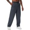 imageTHE GYM PEOPLE Mens Baggy Fleece Workout Sweatpants with Pockets Drawstring Lounge Athletic Running PantsDark Heather Grey