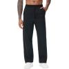 imageTHE GYM PEOPLE Mens Baggy Sweatpants Lightweight Lounge Open Bottom Athletic Workout Pants with PocketsBlack