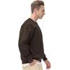 imageTHE GYM PEOPLE Mens Fleece Crewneck Sweatshirt Thick Loose fit Soft Basic Pullover SweatshirtBrown