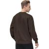 imageTHE GYM PEOPLE Mens Fleece Crewneck Sweatshirt Thick Loose fit Soft Basic Pullover SweatshirtBrown