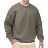 imageTHE GYM PEOPLE Mens Fleece Crewneck Sweatshirt Thick Loose fit Soft Basic Pullover SweatshirtDark Grey