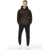 imageTHE GYM PEOPLE Mens Fleece Pullover Hoodie Loose Fit Ultra Soft Hooded Sweatshirt With PocketsBrown