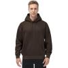 imageTHE GYM PEOPLE Mens Fleece Pullover Hoodie Loose Fit Ultra Soft Hooded Sweatshirt With PocketsBrown