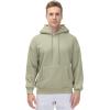 imageTHE GYM PEOPLE Mens Fleece Pullover Hoodie Loose Fit Ultra Soft Hooded Sweatshirt With PocketsLight Green