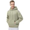 imageTHE GYM PEOPLE Mens Fleece Pullover Hoodie Loose Fit Ultra Soft Hooded Sweatshirt With PocketsLight Green