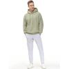 imageTHE GYM PEOPLE Mens Fleece Pullover Hoodie Loose Fit Ultra Soft Hooded Sweatshirt With PocketsLight Green