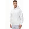 imageTHE GYM PEOPLE Mens Fleece Pullover Hoodie Loose Fit Ultra Soft Hooded Sweatshirt With PocketsWhite