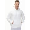 imageTHE GYM PEOPLE Mens Fleece Pullover Hoodie Loose Fit Ultra Soft Hooded Sweatshirt With PocketsWhite