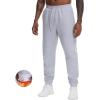 imageTHE GYM PEOPLE Mens Fleece Workout Sweatpants Drawstring Tapered Running Lounge Jogger Pants with PocketsGrey