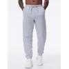 imageTHE GYM PEOPLE Mens Fleece Workout Sweatpants Drawstring Tapered Running Lounge Jogger Pants with PocketsGrey
