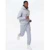 imageTHE GYM PEOPLE Mens Fleece Workout Sweatpants Drawstring Tapered Running Lounge Jogger Pants with PocketsGrey
