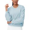 imageTHE GYM PEOPLE Womens Crewneck Cropped Pullover Sweatshirt Cute Basic Long Sleeves Workout TopsLight Blue