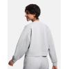 imageTHE GYM PEOPLE Womens Crewneck Cropped Pullover Sweatshirt Cute Basic Long Sleeves Workout TopsLight Heather Grey
