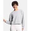 imageTHE GYM PEOPLE Womens Crewneck Cropped Pullover Sweatshirt Cute Basic Long Sleeves Workout TopsLight Heather Grey