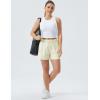 imageTHE GYM PEOPLE Womens Drawstring Sweat Shorts High Waisted Summer Workout Lounge Shorts with PocketsApricot