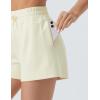 imageTHE GYM PEOPLE Womens Drawstring Sweat Shorts High Waisted Summer Workout Lounge Shorts with PocketsApricot
