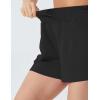 imageTHE GYM PEOPLE Womens Drawstring Sweat Shorts High Waisted Summer Workout Lounge Shorts with PocketsBlack