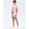 imageTHE GYM PEOPLE Womens Drawstring Sweat Shorts High Waisted Summer Workout Lounge Shorts with PocketsBright Grey