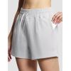 imageTHE GYM PEOPLE Womens Drawstring Sweat Shorts High Waisted Summer Workout Lounge Shorts with PocketsBright Grey