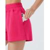 imageTHE GYM PEOPLE Womens Drawstring Sweat Shorts High Waisted Summer Workout Lounge Shorts with PocketsBright Pink 01