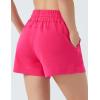 imageTHE GYM PEOPLE Womens Drawstring Sweat Shorts High Waisted Summer Workout Lounge Shorts with PocketsBright Pink 01