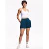 imageTHE GYM PEOPLE Womens Drawstring Sweat Shorts High Waisted Summer Workout Lounge Shorts with PocketsDark Blue Green