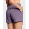 imageTHE GYM PEOPLE Womens Drawstring Sweat Shorts High Waisted Summer Workout Lounge Shorts with PocketsGrey Purple