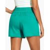 imageTHE GYM PEOPLE Womens Drawstring Sweat Shorts High Waisted Summer Workout Lounge Shorts with PocketsLake Green