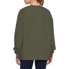 imageTHE GYM PEOPLE Womens Fleece Crewneck Loose fit Soft Oversized Pullover SweatshirtDark Grey