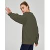 imageTHE GYM PEOPLE Womens Fleece Crewneck Loose fit Soft Oversized Pullover SweatshirtDark Grey