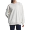 imageTHE GYM PEOPLE Womens Fleece Crewneck Loose fit Soft Oversized Pullover SweatshirtLight Grey