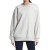 imageTHE GYM PEOPLE Womens Fleece Crewneck Loose fit Soft Oversized Pullover SweatshirtLight Grey