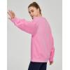 imageTHE GYM PEOPLE Womens Fleece Crewneck Loose fit Soft Oversized Pullover SweatshirtPink