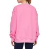 imageTHE GYM PEOPLE Womens Fleece Crewneck Loose fit Soft Oversized Pullover SweatshirtPink