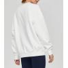 imageTHE GYM PEOPLE Womens Fleece Crewneck Loose fit Soft Oversized Pullover SweatshirtWhite