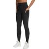 imageTHE GYM PEOPLE Womens High Waist Drawstring Stretchy Workout Leggings Ultra Soft Tummy Control Yoga Pants with PocketsBlack