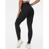 imageTHE GYM PEOPLE Womens High Waist Drawstring Stretchy Workout Leggings Ultra Soft Tummy Control Yoga Pants with PocketsBlack