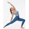 imageTHE GYM PEOPLE Womens High Waist Drawstring Stretchy Workout Leggings Ultra Soft Tummy Control Yoga Pants with PocketsBlue Heather