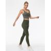 imageTHE GYM PEOPLE Womens High Waist Drawstring Stretchy Workout Leggings Ultra Soft Tummy Control Yoga Pants with PocketsDark Olive