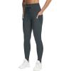 imageTHE GYM PEOPLE Womens High Waist Drawstring Stretchy Workout Leggings Ultra Soft Tummy Control Yoga Pants with PocketsGrey