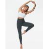 imageTHE GYM PEOPLE Womens High Waist Drawstring Stretchy Workout Leggings Ultra Soft Tummy Control Yoga Pants with PocketsGrey