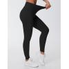 imageTHE GYM PEOPLE Womens High Waist Yoga Leggings Ultra Stretchy Soft Breathable Tummy Control Running Workout PantsBlack