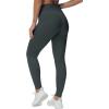 imageTHE GYM PEOPLE Womens High Waist Yoga Leggings Ultra Stretchy Soft Breathable Tummy Control Running Workout PantsCharcoal Grey