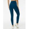 imageTHE GYM PEOPLE Womens High Waist Yoga Leggings Ultra Stretchy Soft Breathable Tummy Control Running Workout PantsDark Blue Green