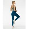 imageTHE GYM PEOPLE Womens High Waist Yoga Leggings Ultra Stretchy Soft Breathable Tummy Control Running Workout PantsDark Blue Green