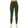 imageTHE GYM PEOPLE Womens High Waist Yoga Leggings Ultra Stretchy Soft Breathable Tummy Control Running Workout PantsDark Olive