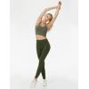 imageTHE GYM PEOPLE Womens High Waist Yoga Leggings Ultra Stretchy Soft Breathable Tummy Control Running Workout PantsDark Olive