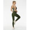 imageTHE GYM PEOPLE Womens High Waist Yoga Leggings Ultra Stretchy Soft Breathable Tummy Control Running Workout PantsDark Olive